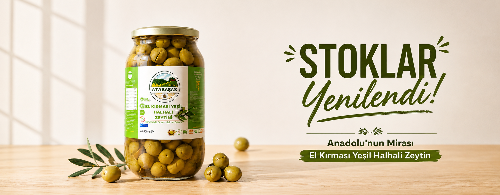 stoklar yenilendi, halhali zeytini