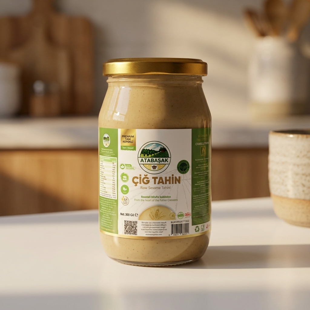 Doğal Atalık Özberk Tam Kepekli Çiğ Susam Tahini