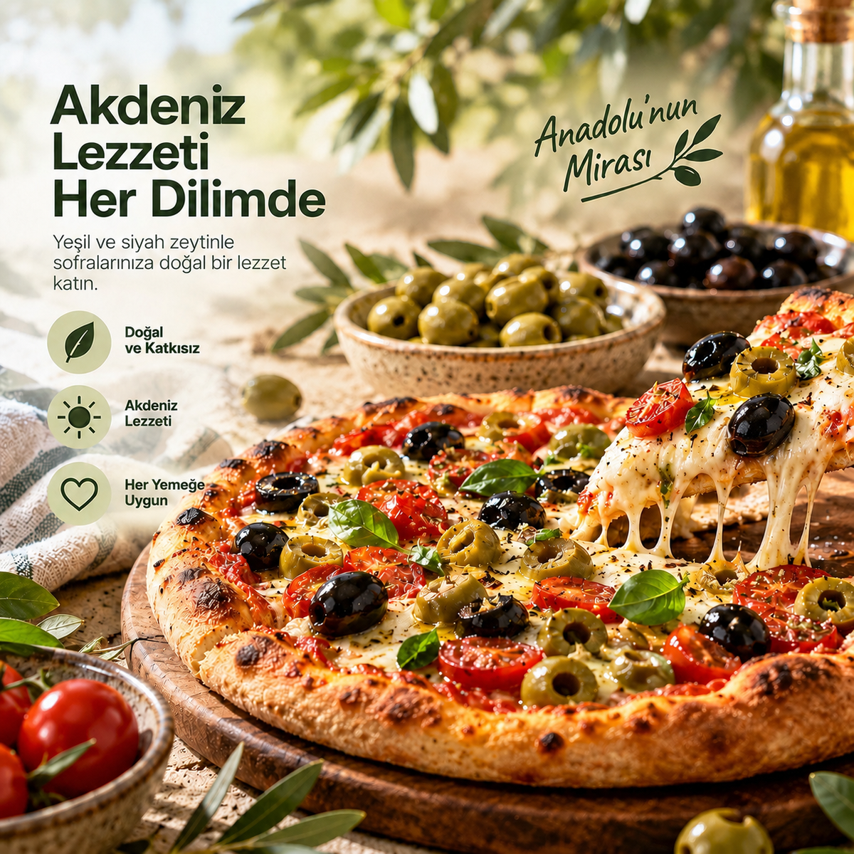Doğal Halhali Siyah Zeytin