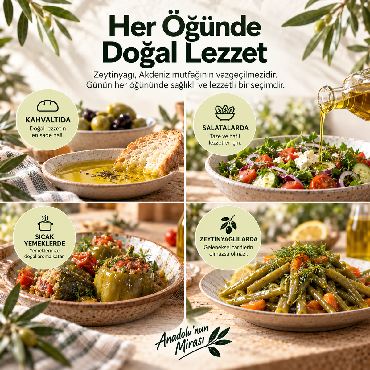Olgun Hasat Soğuk Sıkım Halhali Teneke Zeytinyağı