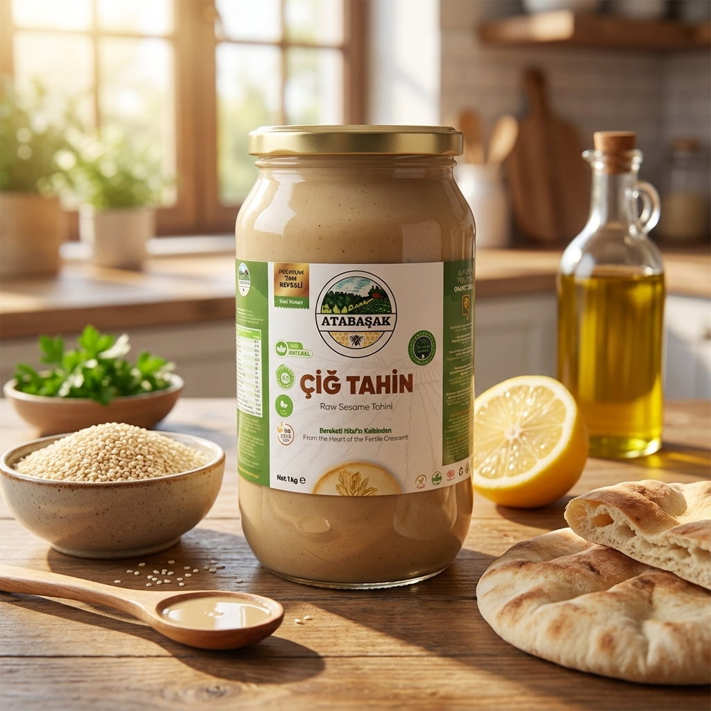 Doğal Atalık Özberk Tam Kepekli Çiğ Susam Tahini