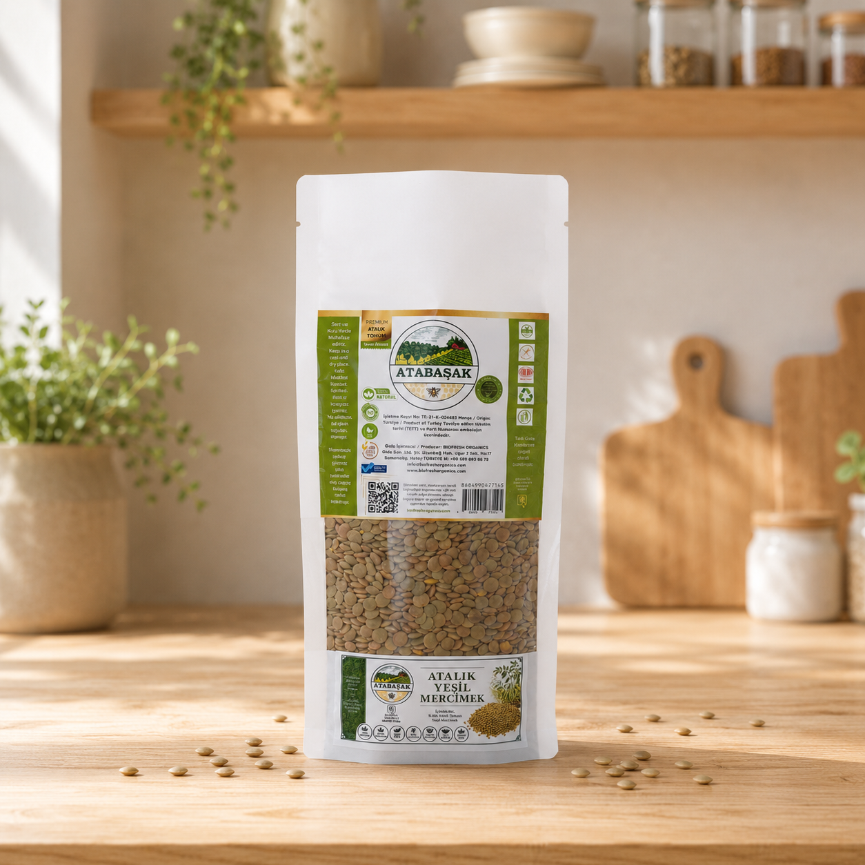 BioFresh Organics Atalık Tohum Yeşil Mercimek