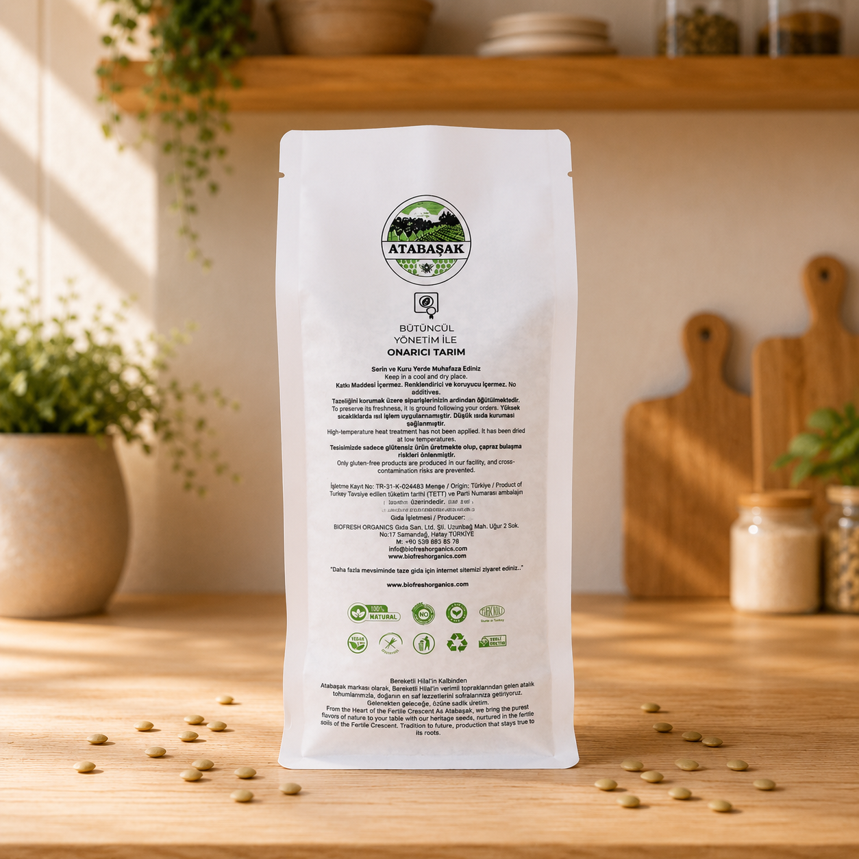 BioFresh Organics Atalık Tohum Yeşil Mercimek