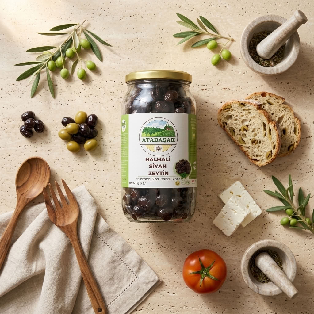 Doğal Halhali Siyah Zeytin
