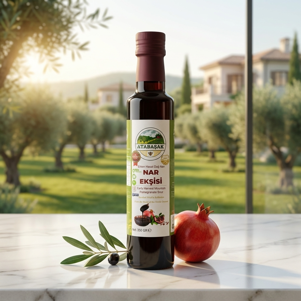 Katkısız doğal nar ekşisi - BioFresh Organics cam şişe nar ekşisi