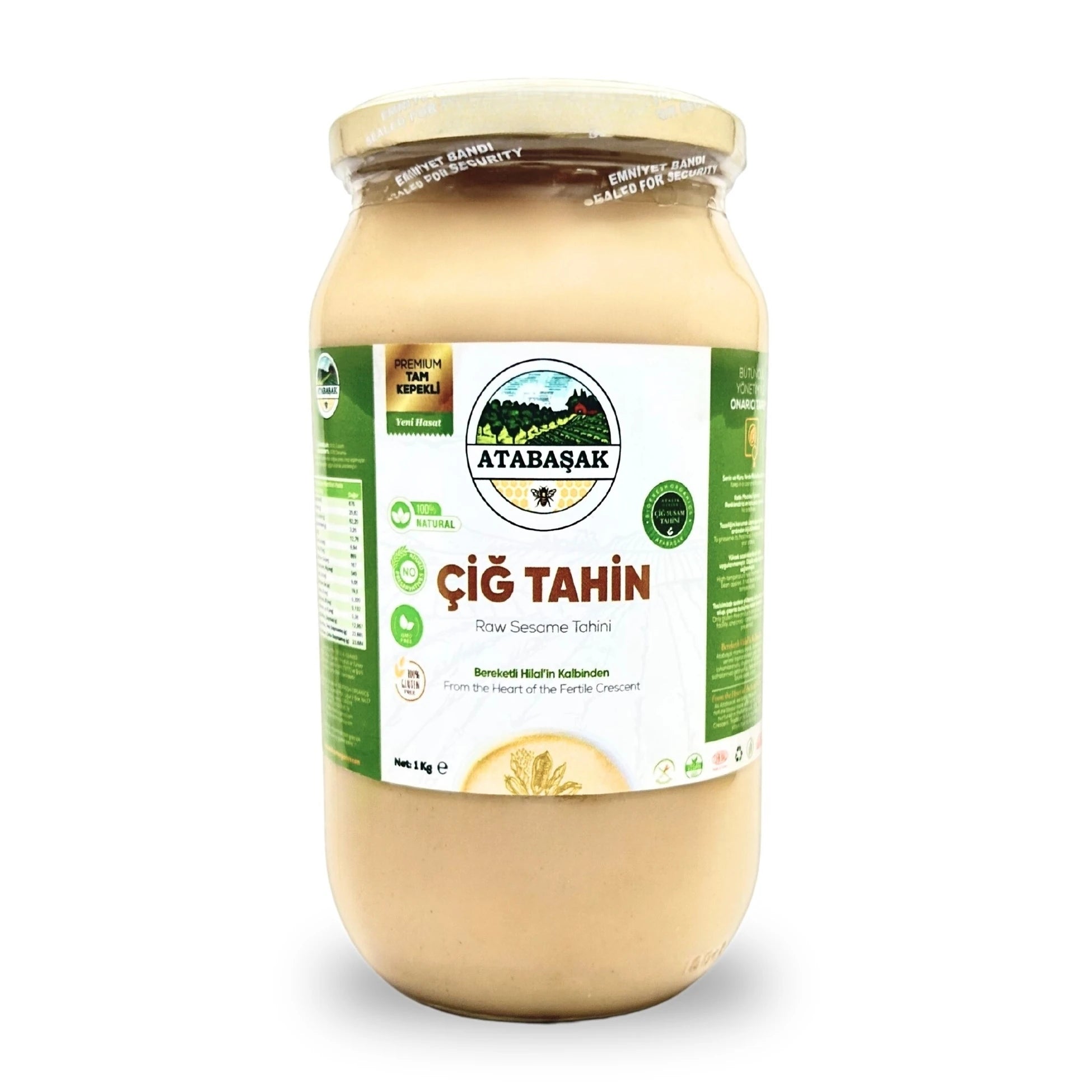 Doğal Atalık Özberk Tam Kepekli Çiğ Susam Tahini