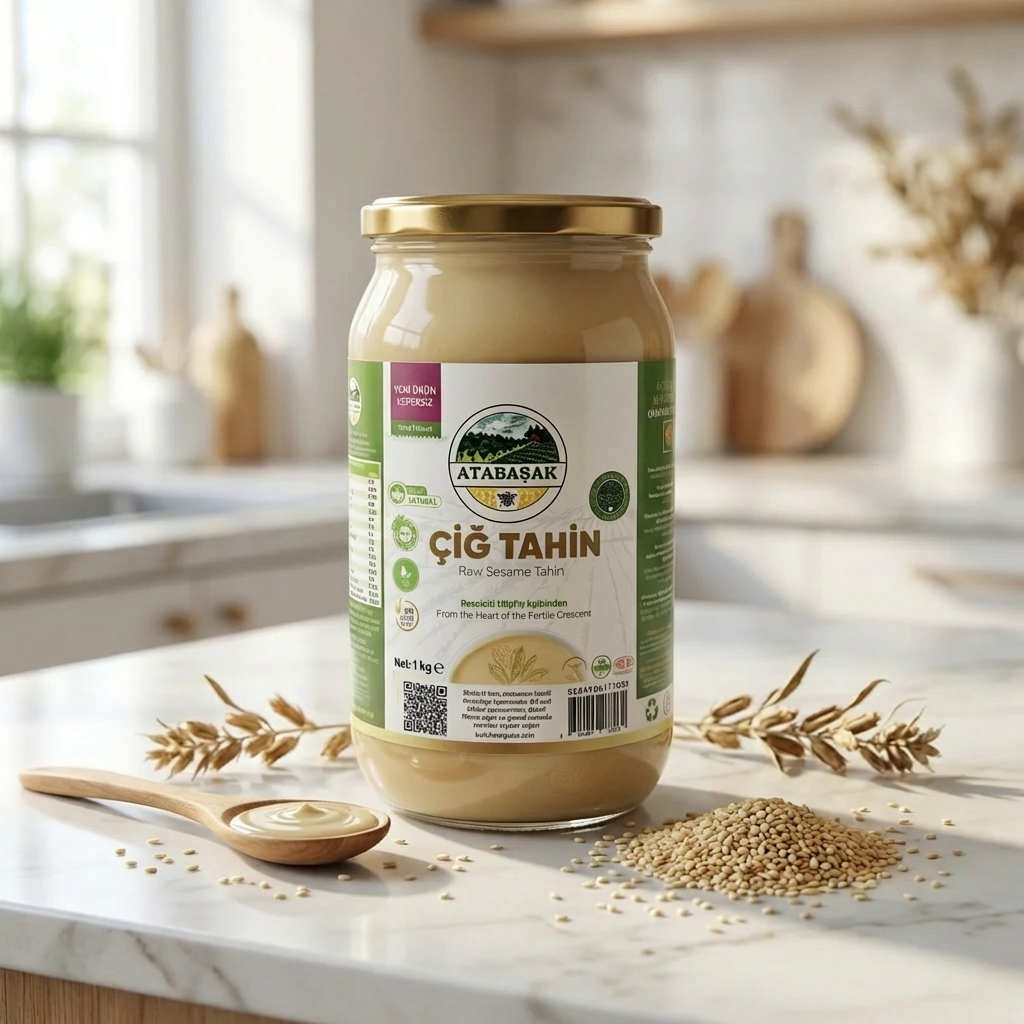 BioFresh Organics Özberk kepeksiz çiğ susam tahini – taş değirmende soğuk sıkım doğal tahin