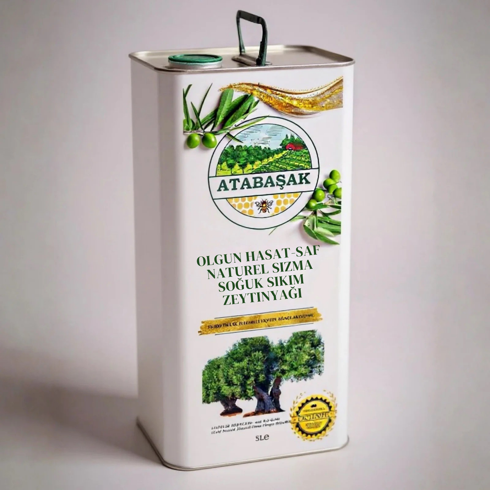 BioFresh Organics olgun hasat Halhali teneke zeytinyağı – soğuk sıkım doğal sızma zeytinyağı