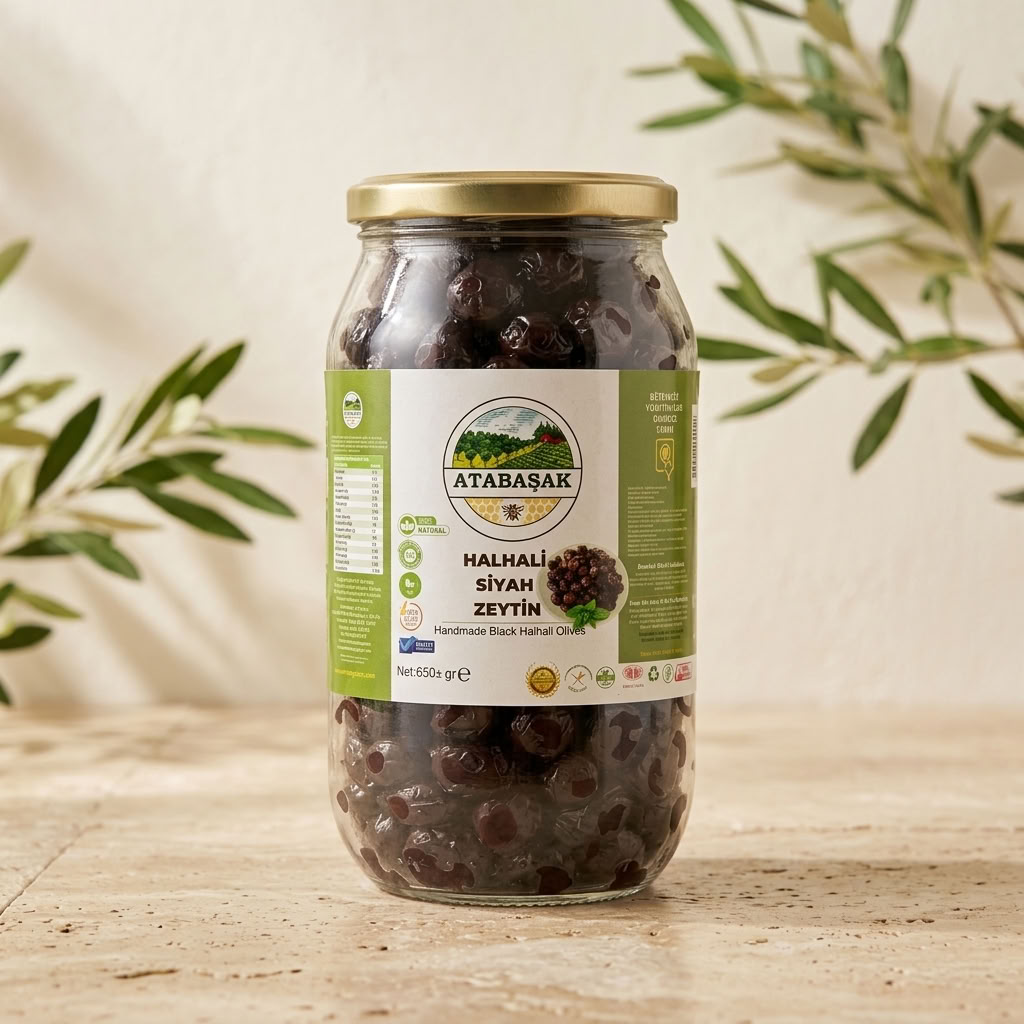 Doğal Halhali Siyah Zeytin