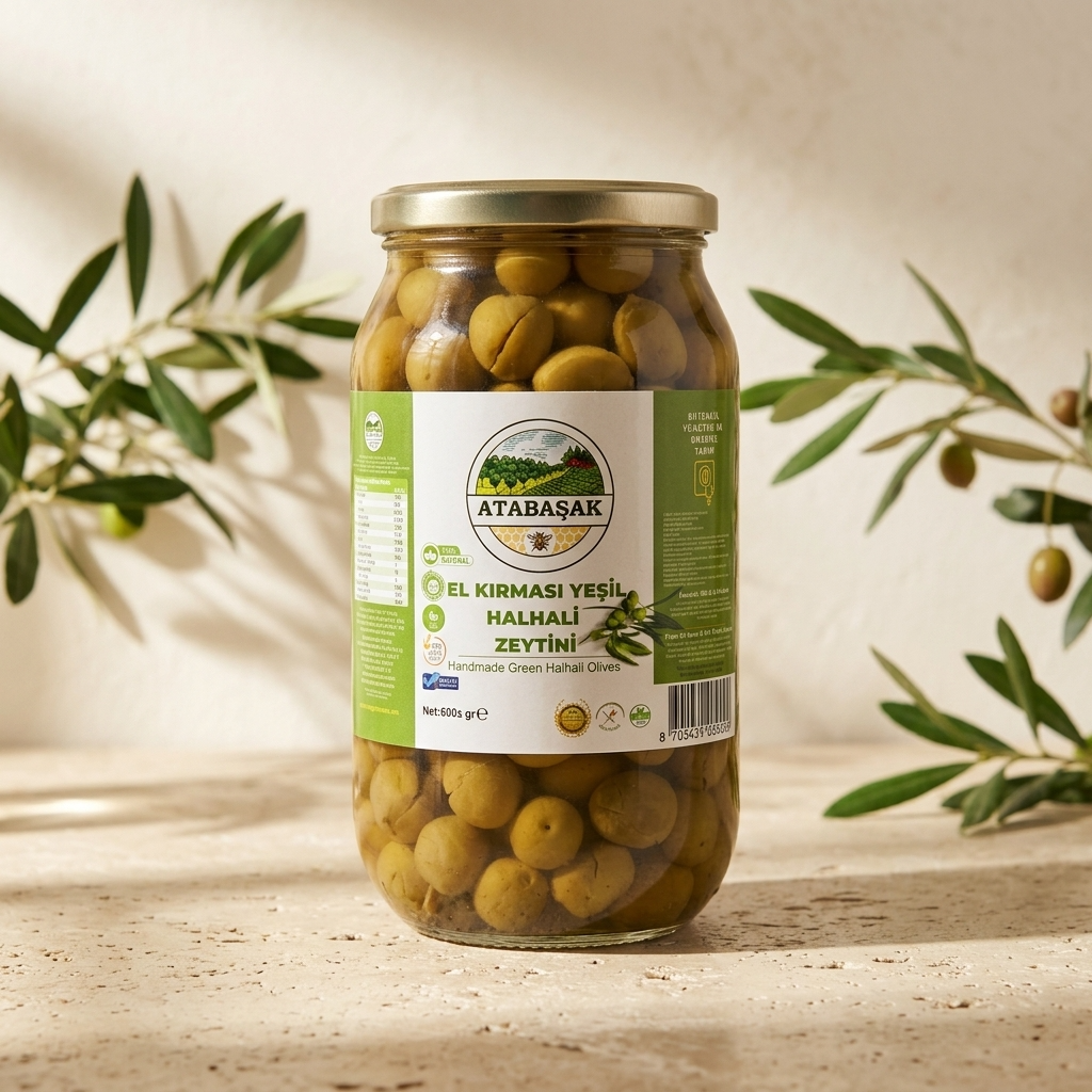 El Kırması Halhali Yeşil Zeytin