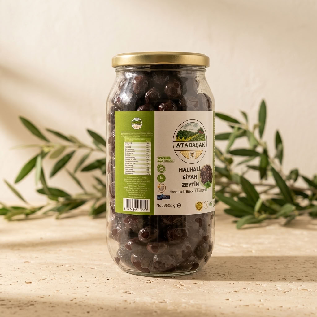 Doğal Halhali Siyah Zeytin
