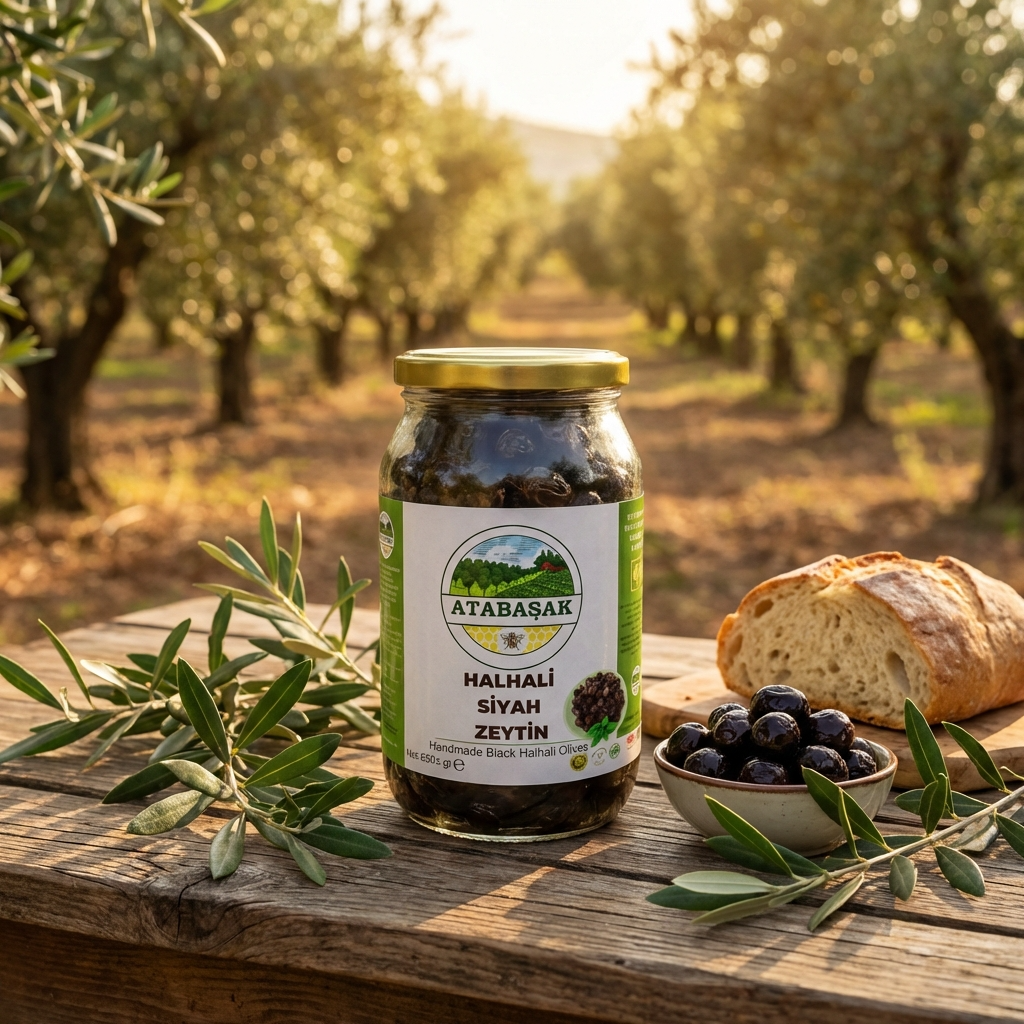 Doğal Halhali Siyah Zeytin