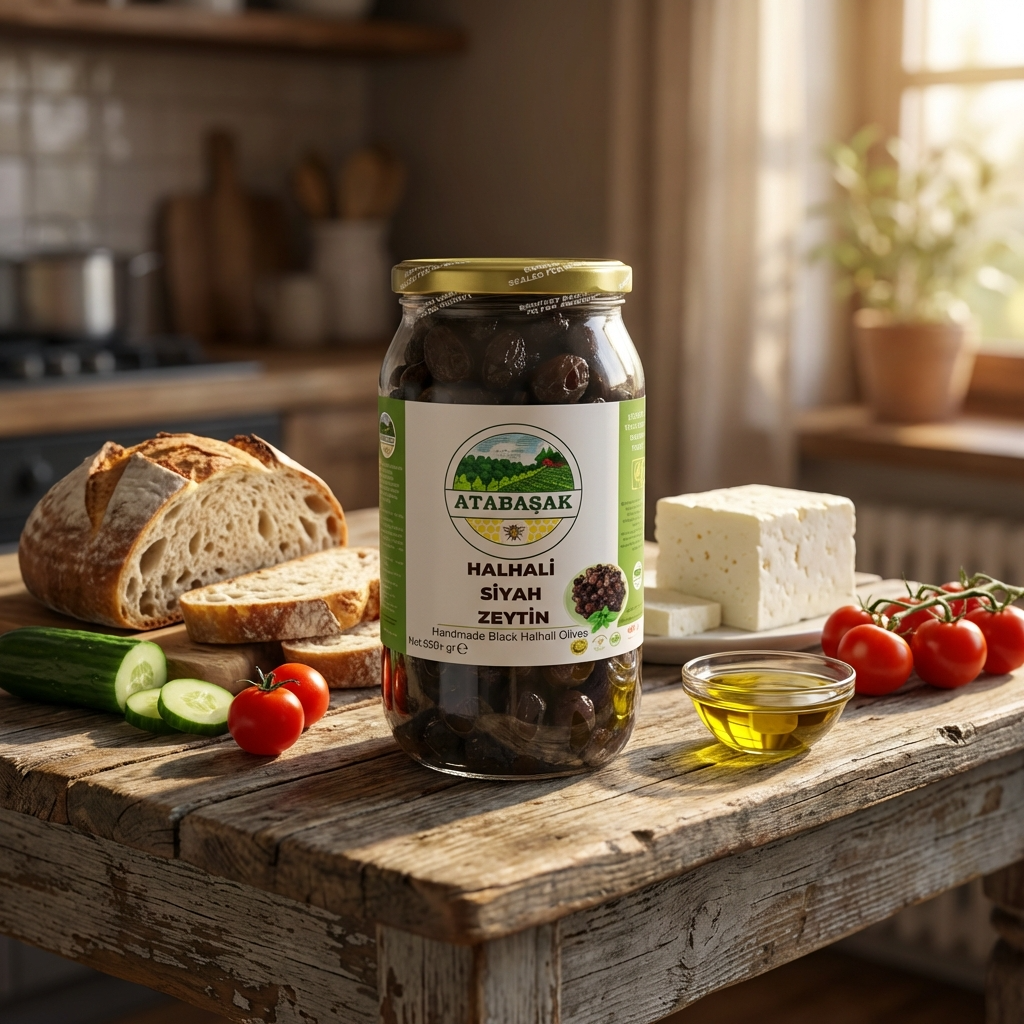 Doğal Halhali Siyah Zeytin