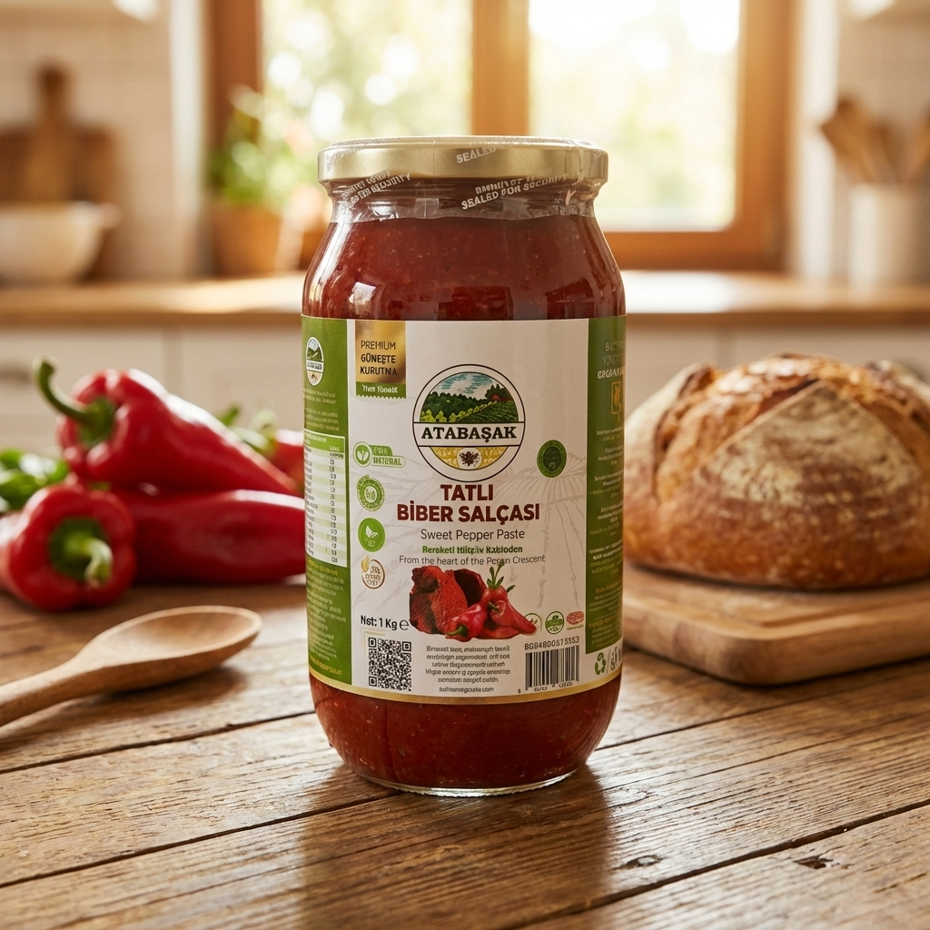BioFresh Organics tatlı köy biber salçası – geleneksel yöntemle hazırlanmış katkısız doğal salça