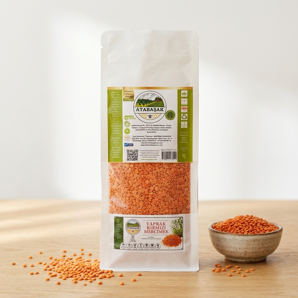 BioFresh Organics yaprak kırmızı mercimek – doğal kurutulmuş katkısız heirloom kırmızı mercimek